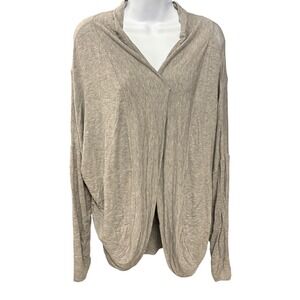 Prana Open Front Cardigan Dolman Sleeve Lightweight Cover Up 2X‎